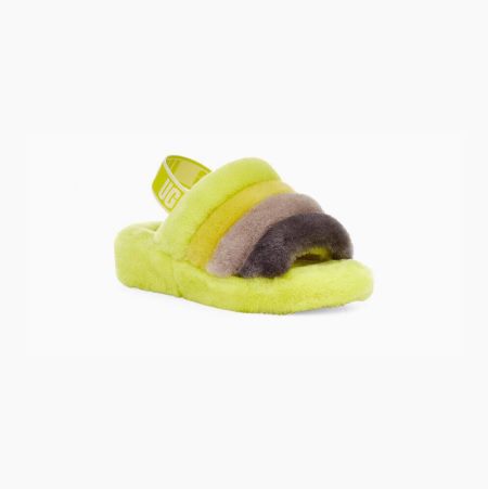 UGG Fluff Yeah Multicolor Slides for Women (PMKR90325)